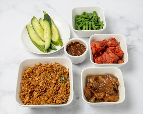 Nasi kipdijfilet & kip char siu